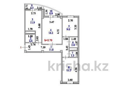 3-комнатная квартира · 69.1 м² · 2/5 этаж, Е-128 7, 7/2,7/1 за 25 млн ₸ в Астане, Нура р-н