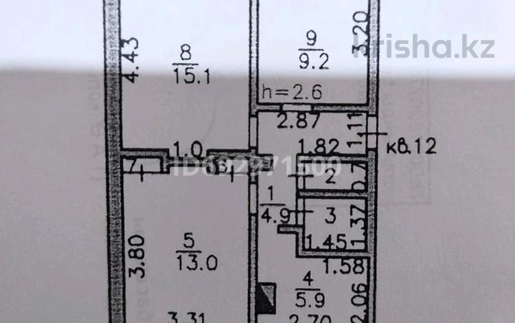 3-комнатная квартира, 53 м², 2/2 этаж, Фурманова за 15.5 млн 〒 в Бишкуле — фото 2