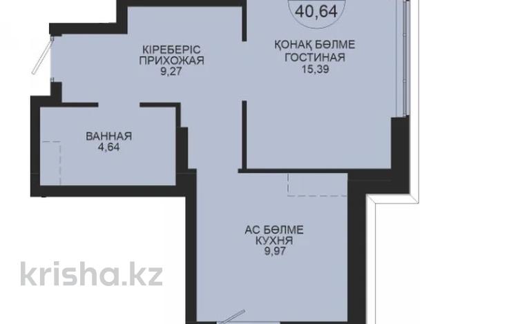 1-бөлмелі пәтер · 40.64 м² · 6/9 қабат, Толе би 43 — БЕЗ КОМИССИИ, бағасы: ~ 22.2 млн ₸ в Астане, Нура р-н — фото 11