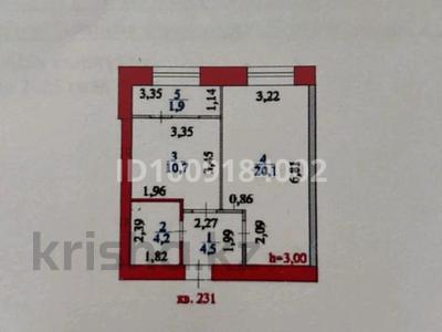 1-комнатная квартира · 41.2 м² · 4 этаж, Тауелсиздик 25/1 за 26.5 млн ₸ в Астане, Алматы р-н