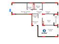 3-бөлмелі пәтер · 90.95 м², Е 101 5, бағасы: ~ 57.2 млн 〒 в Астане, Нура р-н — фото 3