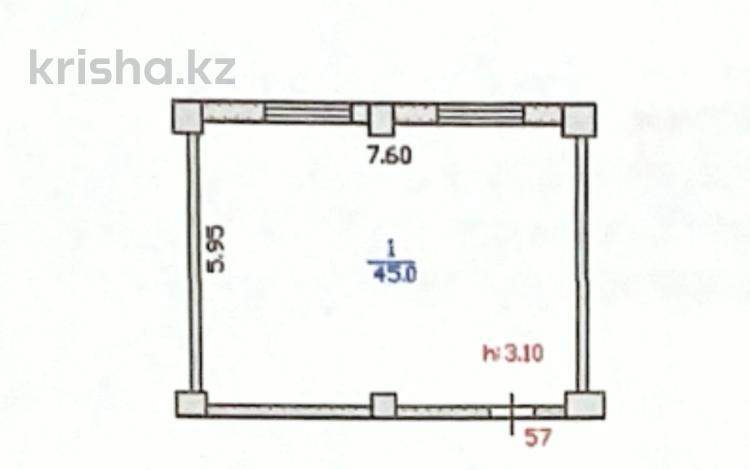 1-комнатная квартира · 45 м² · 5/9 этаж, Ш.Уалиханов д. 2/1 57 за 17.5 млн 〒 в Талдыкоргане, Каратал — фото 2