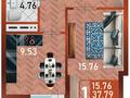 1-комнатная квартира · 39.34 м² · 13/14 этаж, Сафуан Шаймерденов 1 за 18.5 млн ₸ в Астане, Сарайшык р-н — фото 8