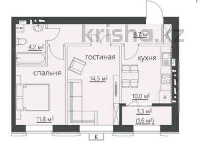 2-бөлмелі пәтер · 53.3 м² · 3/6 қабат, ​067-й учетный квартал 3, бағасы: ~ 18.8 млн 〒 в Караганде, Алихана Бокейханова р-н