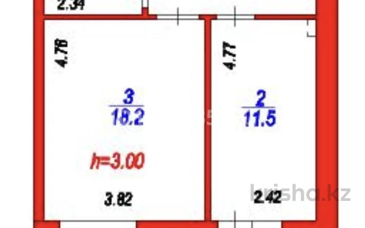 1-бөлмелі пәтер · 42.5 м² · 12/12 қабат, ​Улица Шамши Калдаяков, 46 46, бағасы: 19.3 млн ₸ в Астане, Сарайшык р-н — фото 2