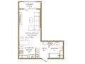 1-комнатная квартира · 35.7 м², Каныша Сатпаева 90а/1 за 29.7 млн ₸ в Алматы, Бостандыкский р-н — фото 3