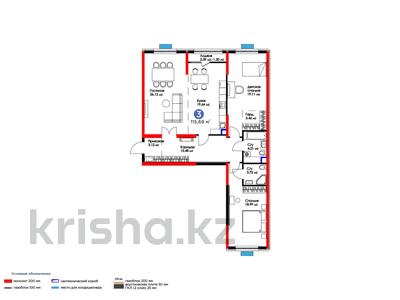 3-комнатная квартира, 115.69 м², 12/16 этаж, Нурсултана Назарбаева 1 за ~ 57.7 млн 〒 в Шымкенте