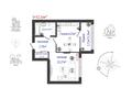 1-бөлмелі пәтер · 30 м² · 10/12 қабат, Толеметова, бағасы: 17.5 млн ₸ в Шымкенте, Каратауский р-н