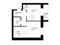 2-бөлмелі пәтер · 49.2 м² · 3/5 қабат, Кенжетаева 24 — Сулейменова, бағасы: ~ 16.7 млн ₸ в Кокшетау