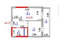 1-комнатная квартира · 39.5 м² · 16/21 этаж, Шаймерден Косшыгулулы 4 за 25.5 млн ₸ в Астане, Сарыарка р-н — фото 3