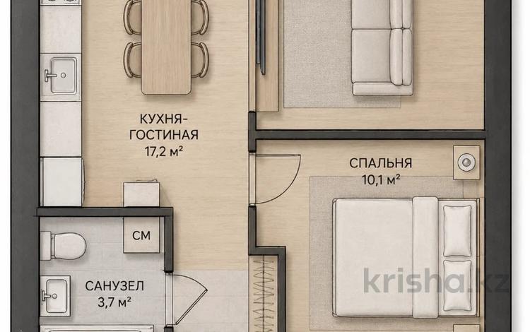2-бөлмелі пәтер · 45 м² · 6/9 қабат, Алтын орда ш/а., бағасы: 19.5 млн ₸ в Актобе, мкр. Алтын орда — фото 2