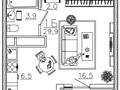 1-бөлмелі пәтер · 30 м² · 8/9 қабат, Жанатурмыс 140/1, бағасы: 22 млн ₸ в Алматы, Наурызбайский р-н — фото 11