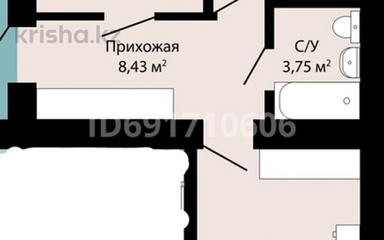 2-комнатная квартира, 62.02 м², 6/7 этаж, мкр Пригородный, Сарытогай 13 за 16.2 млн 〒 в Астане, Есильский р-н — фото 2