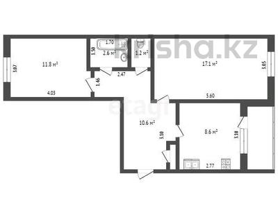 2-комнатная квартира, 54 м², 2/5 этаж, Назарбаева за 15.8 млн 〒 в Петропавловске