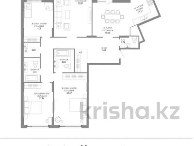 4-комнатная квартира · 161 м² · 2/8 этаж, А 32 2Б — проспект Тауелсыздык и ул. Калдаякова за ~ 156.3 млн ₸ в Астане, Сарайшык р-н