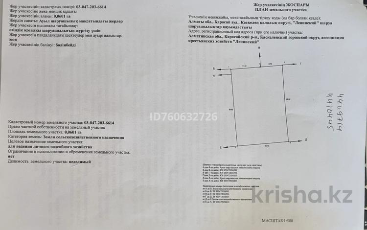 Жер телімі · 6 сотық, Каскелен, бағасы: 3.9 млн ₸ — фото 2