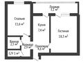 2-комнатная квартира · 51.4 м² · 2/9 этаж, Абилкайыр хана за 17.2 млн ₸ в Актобе — фото 4