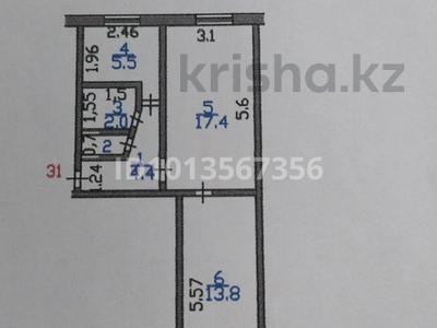 2-комнатная квартира · 44.1 м² · 1/5 этаж, ул.Ярослава Гашека 11 — район магазин Северный за 17.5 млн ₸ в Петропавловске