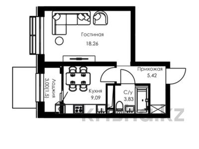 1-бөлмелі пәтер · 38.1 м² · 2/7 қабат, Туркестан, бағасы: ~ 21.7 млн ₸ в Алматы