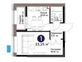 1-бөлмелі пәтер · 33.25 м², ул. Е 101 5, бағасы: ~ 22.2 млн 〒 в Астане, Нура р-н — фото 3