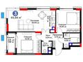 3-бөлмелі пәтер · 64 м² · 3/9 қабат, Туран 57/7, бағасы: 49.5 млн ₸ в Астане, Нура р-н — фото 2
