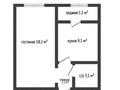 1-бөлмелі пәтер · 34.1 м² · 8/9 қабат, назарбаева, бағасы: 20.5 млн ₸ в Костанае — фото 8