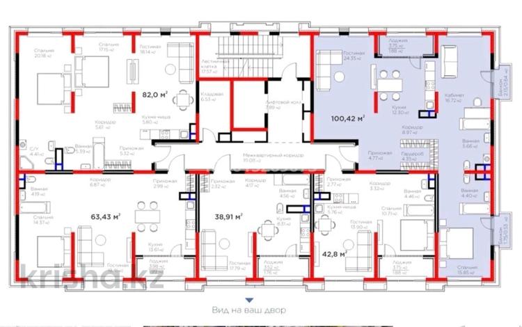 3-комнатная квартира · 100 м² · 2/4 этаж, Кульджинский тр-т 80/1 за 98 млн ₸ в Алматы, Медеуский р-н — фото 4
