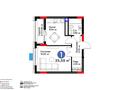 1-бөлмелі пәтер · 35.59 м² · 7/9 қабат, Жошы хан 10, бағасы: 27.5 млн ₸ в Астане, Есильский р-н