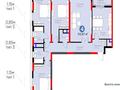 4-бөлмелі пәтер · 112.67 м² · 9/17 қабат, Кенесары 54, бағасы: 73 млн ₸ в Астане, р-н Байконур