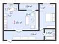 2-комнатная квартира, 67.7 м², 9/14 этаж, Быковского 3А за ~ 20.6 млн 〒 в Костанае — фото 2