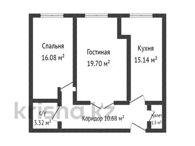 2-комнатная квартира, 67 м², 3/9 этаж, Байдибек би 115/10 за 25.5 млн 〒 в Шымкенте