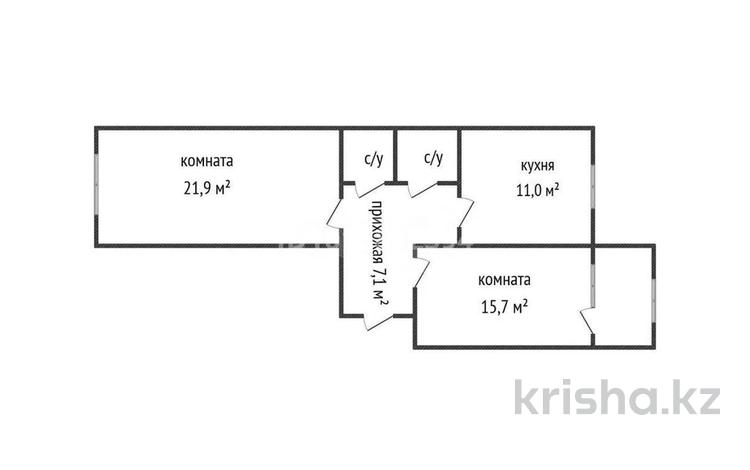 2-комнатная квартира · 63 м² · 1/5 этаж, Промышленная 50 за 20.5 млн ₸ в Костанае — фото 2