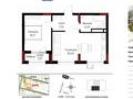 2-комнатная квартира · 56.63 м² · 3/12 этаж, У Аллеи «Мынжылдык» 9 — ГОРЯЩЕЕ ПРЕДЛОЖЕНИЕ СРОЧНОООО КЛЮЧИ ОКТЯБРЬ за 34.7 млн ₸ в Астане, Сарайшык р-н