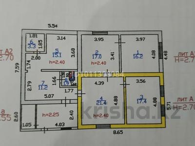 Часть дома · 4 комнаты · 103.5 м² · 10 сот., Металлургов 134 — Пересечение улица: Шалқар за 35 млн ₸ в Балхаше