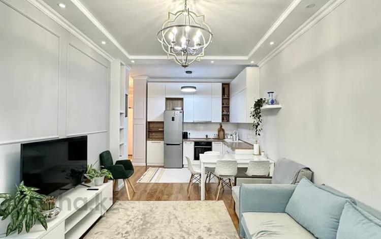 2-бөлмелі пәтер · 57 м² · 2/12 қабат, Бекхожина 15 — Бегалина, бағасы: 72.5 млн ₸ в Алматы, Медеуский р-н — фото 2
