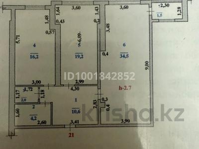 3-комнатная квартира · 88.2 м² · 3/5 этаж, Шукирова 98е за 25 млн 〒 в 