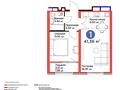 2-комнатная квартира · 41.36 м² · 12/12 этаж, Хусейн бен талал 39/1 — Больница МЦ УДП, KIS школа за 35 млн ₸ в Астане, Есильский р-н — фото 6