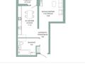 1-бөлмелі пәтер · 38.3 м² · 15/20 қабат, Толе би 19а, бағасы: ~ 20.1 млн ₸ в Астане — фото 2