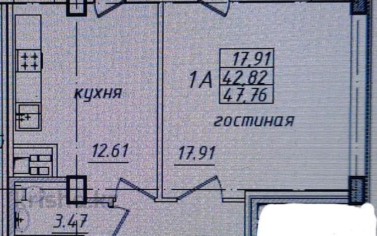 1-комнатная квартира, 48 м², 4/14 этаж, Мангилик Ел 62 за 17.5 млн 〒 в Астане, Есильский р-н — фото 3