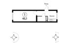 1-бөлмелі пәтер · 46.1 м² · 5 қабат, мкр Шугыла, Шұғыла ш/а. 345, бағасы: 27 млн ₸ в Алматы, Наурызбайский р-н — фото 3