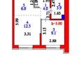 2-комнатная квартира · 36 м² · 9/9 этаж, Мухамеджан Тынышбайулы 10 за 23.5 млн ₸ в Астане, Сарайшык р-н — фото 2