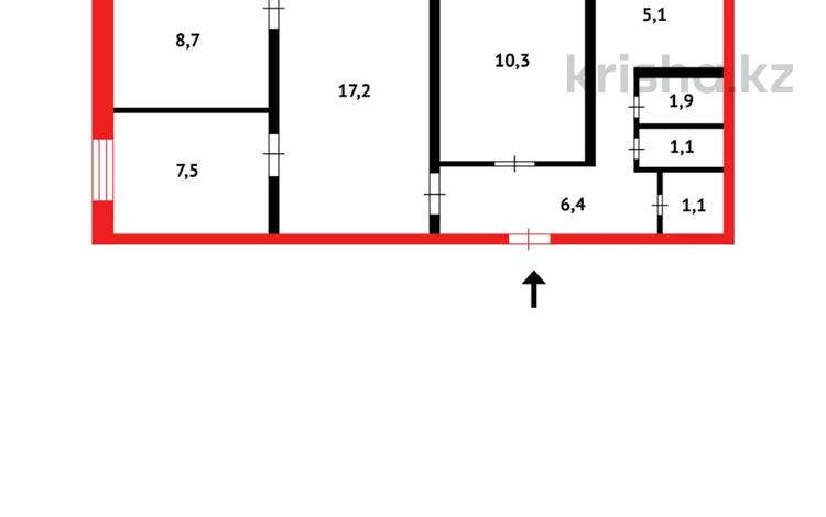 4-комнатная квартира · 61.1 м² · 3/5 этаж, Микрорайон 1а 23 за 15 млн ₸ в Сарани — фото 2