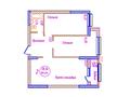 2-бөлмелі пәтер · 64.44 м², Манглик Ел 40, бағасы: 38.8 млн ₸ в Астане, Есильский р-н — фото 3