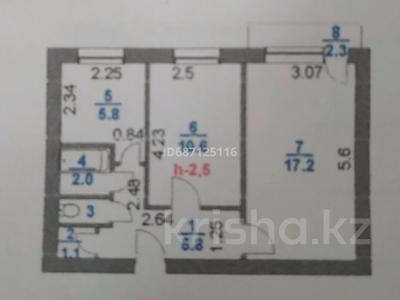 2-комнатная квартира, 44.2 м², 3/5 этаж, 5 мкр 26 за 7 млн 〒 в Степногорске
