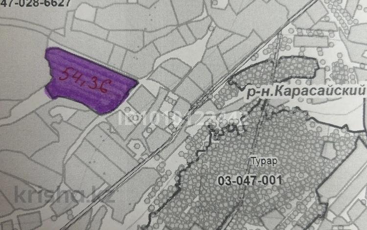 Жер телімі · 54 га, Еңбекші (Қарасай ауданы), бағасы: 30 млн ₸ в Енбекши (Карасайский район) — фото 2