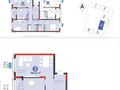 3-бөлмелі пәтер · 89.32 м² · 5/9 қабат, Шоссе Коргалжын 24/2, бағасы: 56 млн ₸ в Астане, Нура р-н