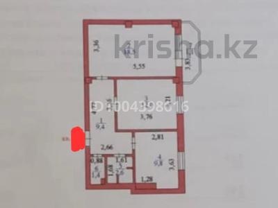2-комнатная квартира · 55 м² · 2/9 этаж, Сауран 4 за 30 млн 〒 в Астане, Есильский р-н