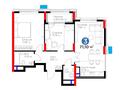 3-бөлмелі пәтер · 71.1 м² · 12/14 қабат, Сагадат Нурмагамбетов, бағасы: 50 млн ₸ в Астане, Сарайшык р-н — фото 8