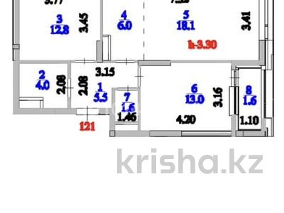 3-бөлмелі пәтер · 62 м² · 9/9 қабат, Туран 57/5, бағасы: 55 млн ₸ в Астане, Нура р-н