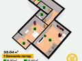 1-комнатная квартира · 54.2 м² · 2/5 этаж, мкр Нуртас 116 — ЖК Улы Шаңырак за 26.5 млн ₸ в Шымкенте, Каратауский р-н — фото 20